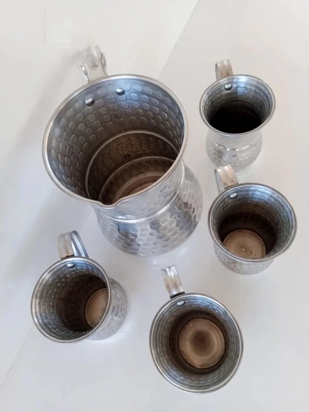 Aluminyum Sürahi ve Bardak. - Resim 6