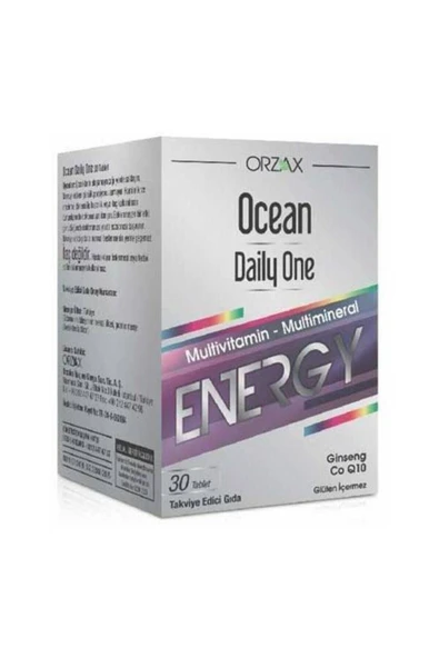 OCEAN DAILY ONE ENERGY GINSENG 30 TABLET - Resim 2