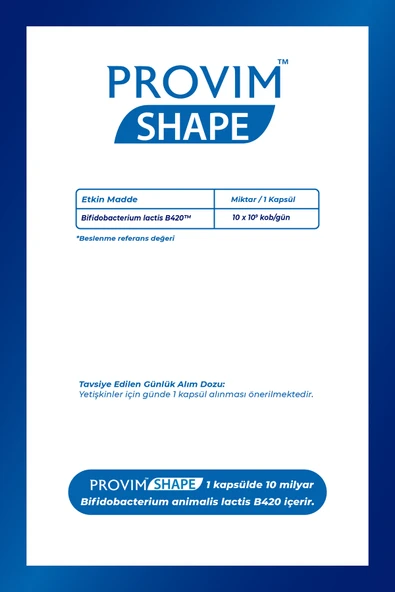 WELLCARE PROVIM SHAPE 30 KAPSUL - Resim 2