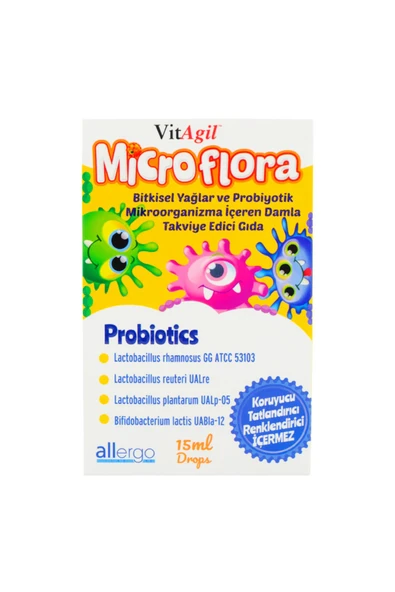 ALLERGO VITAGIL MICROFLORA PROBIYOTIK 15 ML DAMLA ürün görseli 1