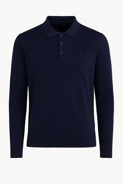 Simenti Regular Polo Yaka Düğmeli Erkek Triko - 7422 - Resim 5