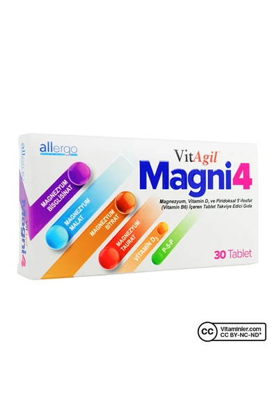 ALLERGO VITAGIL MAGNI 4 MAGNEZYUM 30 TB ürün görseli 1