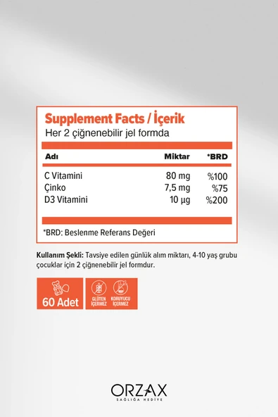 OCEAN GUMMIES DEFENCE KIDS 60 CIGNEME - Resim 2