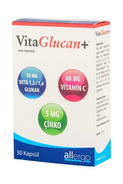 ALLERGO VITAGLUCAN+ 30 KAPSUL ürün görseli 1