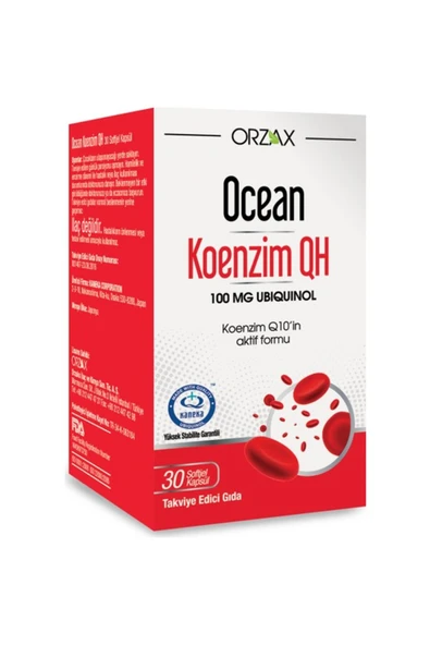 OCEAN KOENZIM QH SOFTJEL 100 MG 30 KAPSUL ürün görseli 1