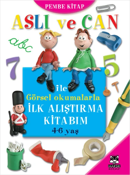 Aslı ve Can ile Görsel Okumalarla İlk Alıştırma Kitabım (Pembe Kitap) ürün görseli 1