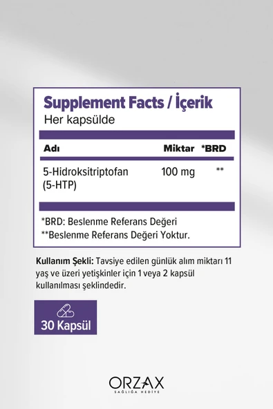OCEAN 5 HTP 100 MG 30 KAPSUL - Resim 2