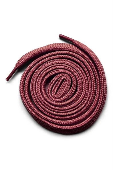 Bordo 1 cm Kalınlığında 1 Çift Yassı Spor Ayakkabı Bağcığı ürün görseli 1