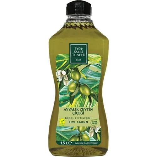 Eyüp Sabri Tuncer Doğal Zeytinyağlı Sıvı Sabun Ayvalık Zeytin Çiçeği 1500 ML Pet Şişe x 8 ürün görseli 1