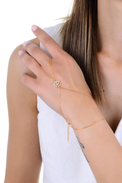 Gümüş rose zirkon taşlı lareyn şahmeran SGTL13011ROSE ürün görseli 1