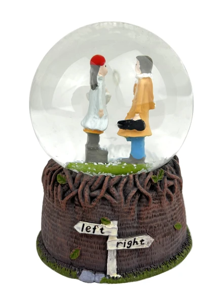Left or Right Işıklı Kar Küresi - Resim 2
