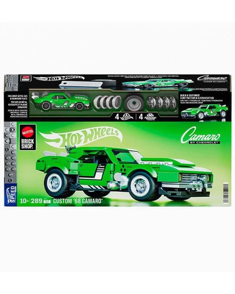 Hot Wheels Speed Serisi Custom 68 Camaro 289 Parça Araba Yapım Seti JFT16 ürün görseli 1