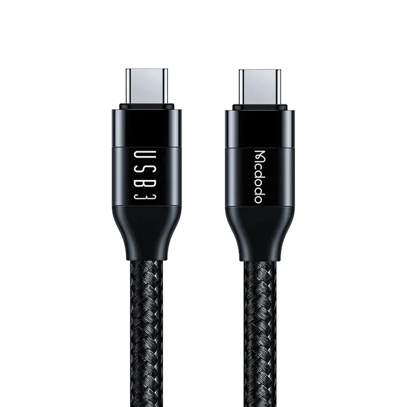 Mcdodo CA-7132 TypeC TypeC USB 3 100W Data Şarj Kablosu 1.2M - Siyah ürün görseli 1