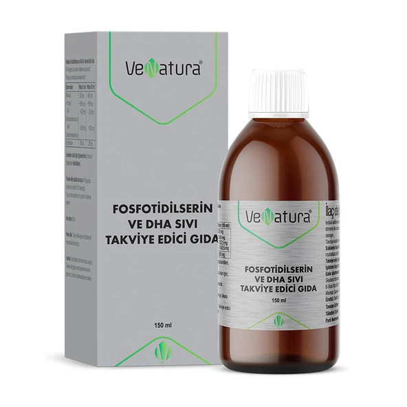 VeNatura Fosfotidilserin ve DHA Sıvı Takviye Edici Gıda 150 ml ürün görseli 1