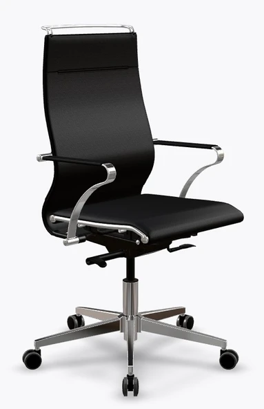 Metta Ergolife Synchrosit Well Ergonomik Ofis Sandalyesi | Siyah, Deri Çalışma Sandalyesi - 265.5D.1.544 ürün görseli 1