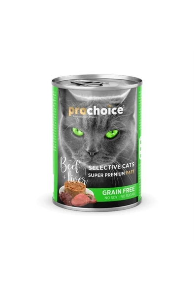 Pro Choice Selective Cat Biftek Ve Cigerli Kiyilmis Yetiskin Kedi Konservesi 400 Gr ürün görseli 1