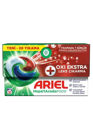 PODS Kapsül Çamaşır Deterjanı Oxi 20'li ürün görseli 1