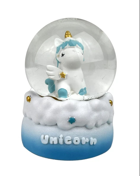Prenses Unicorn Işıklı Kar Küresi - Resim 3