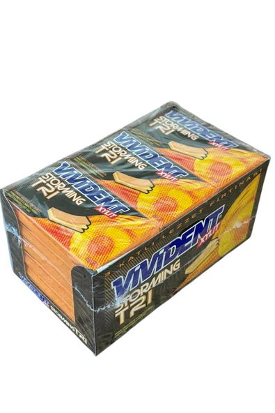 Vivident Storming Mango, Çarkıfelek ve Narenciye Aromalı Şekersiz Sakız 33 g x 18 Adet ürün görseli 1