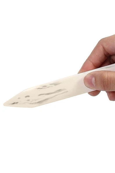 Gerçek Kemik ve Boynuzdan El Yapımı Katlama Spatulası ürün görseli 1