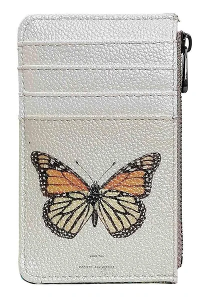 Kadın Beyaz Cüzdan - Moths and Butterflies Tasarım ürün görseli 1