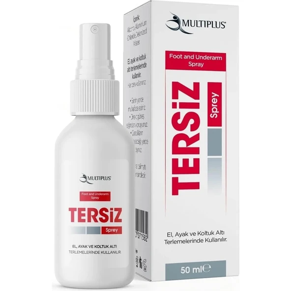 Multiplus Tersiz Sprey El Ayak ve Koltuk Altı Terleme Önleyici Sprey ürün görseli 1