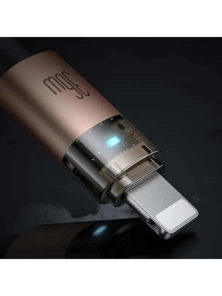 Mcdodo CA-6941 36W Typec iPhone Işıklı Data Şarj Kablosu 1.2M - Gold - Resim 5
