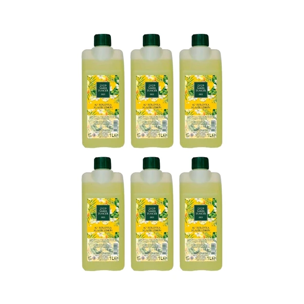 Eyüp Sabri Tuncer Klasik Limon Kolonyası Yedek Şişe 1 Litre x 6 Adet ürün görseli 1