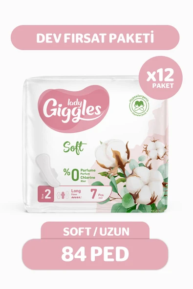 Lady Soft Hijyenik Ped Uzun Dev Fırsat Paketi 84 Adet ürün görseli 1