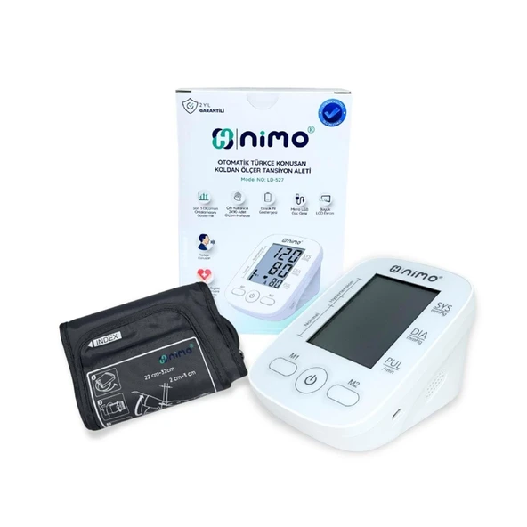 Nimo Otomatik Türkçe Konuşan Koldan Ölçer Tansiyon Aleti LD-527 ürün görseli 1