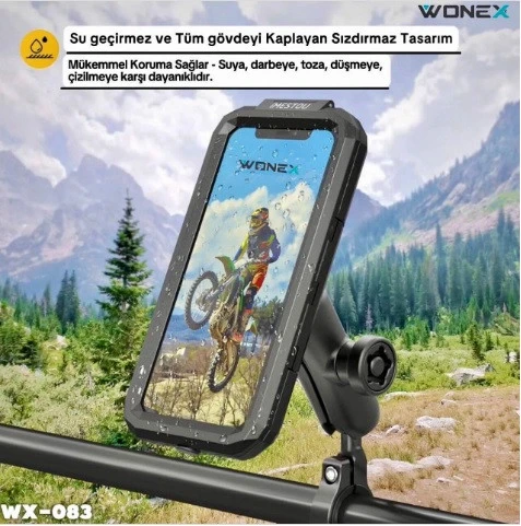 Wonex Wx-083 Motosiklet Bisiklet Telefon Tutucu ürün görseli 1