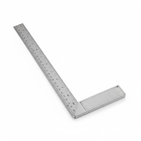 Alüminyum 30 cm 12 inch Kaynakçı L Gönye Marangoz Fayansçı Kaynakçı L Cetveli ürün görseli 1