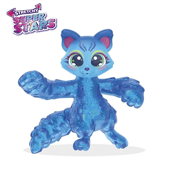 Superstars Super Blue Rycoonce Stretchy Figür - Resim 2