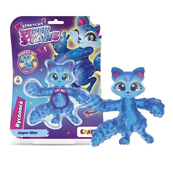 Superstars Super Blue Rycoonce Stretchy Figür ürün görseli 1