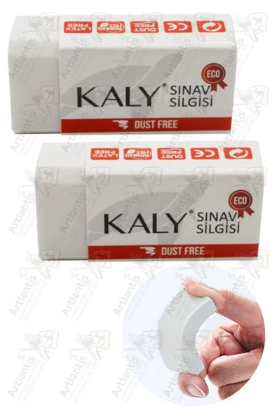 Sınav Silgisi Beyaz Silgi Orta Boy 2 Adet Silka Kaly Yumuşak Sınav Silgisi Ufalanmayan Okul Büro ürün görseli 1