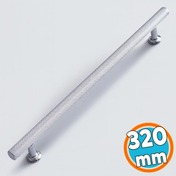 Mobilya Çekmece Mutfak Dolabı Dolap Kulpları Kapak Kulpu Kulbu Metal Kulp 320 mm Krom Renk ürün görseli 1