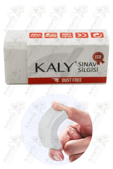 Sınav Silgisi Beyaz Silgi Orta Boy 1 Adet Silka Kaly Yumuşak Sınav Silgisi Ufalanmayan Okul Büro ürün görseli 1