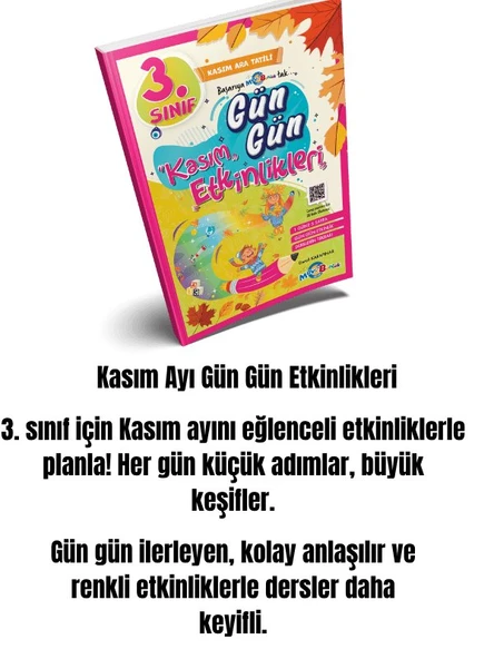 MAVİ BONCUK 3.SINIF GÜN GÜN KASIM ETKİNLİKLERİ!!! ürün görseli 1