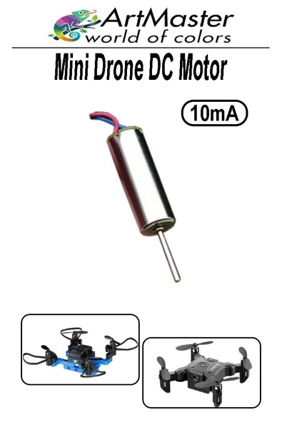 Mini Drone Motoru 1 Adet Çekirdeksiz Yüksek Hızlı Güçlü Deney Dc Dron Motoru Uçak Mini Drone Motoru Okul Helikopter ürün görseli 1