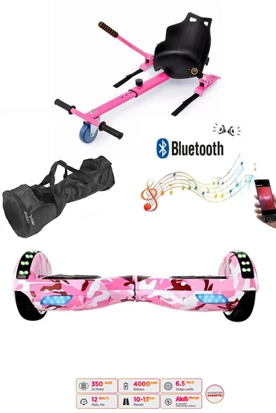 Citymate Elektrikli Kaykay Akıllı Denge Hoverboard + HoverKart + Çanta FULL LEDLİ EXTREM PAKET D05 ürün görseli 1