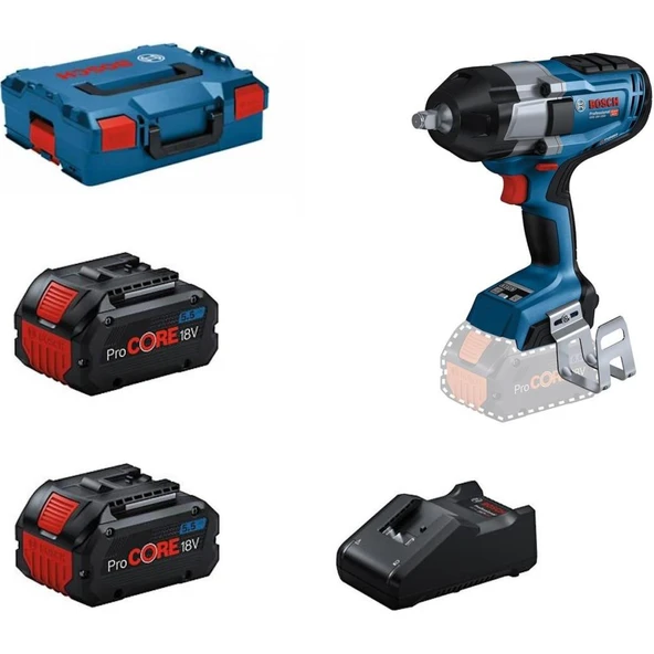 Bosch Profesyonel GDS 18V-1000 Procore 2X5,5AH Darbeli Somun Sıkma ürün görseli 1