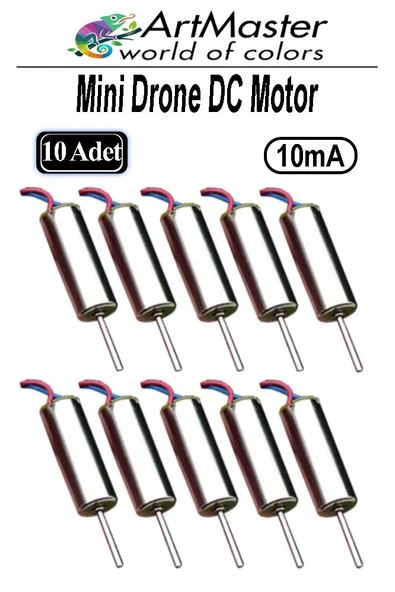 Mini Drone Motoru 10 Adet Çekirdeksiz Yüksek Hızlı Güçlü Deney Dc Dron Motoru Uçak Mini Drone Motoru Okul Helikopter ürün görseli 1