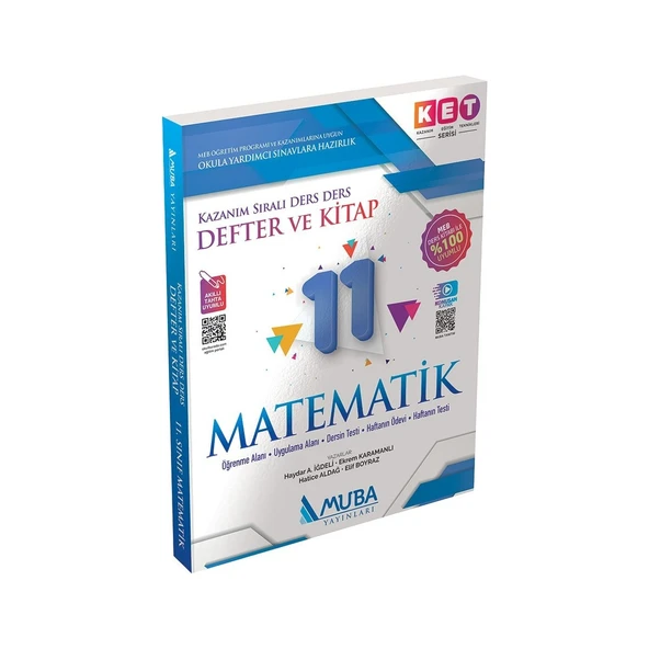 Muba Yayınları Ket Serisi 11. Sınıf Matematik Defter ve Kitap Akıllı Tahta Uyumlu ürün görseli 1