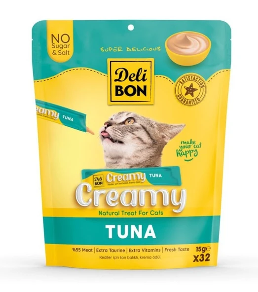 Delibon Ton Balıklı Krema Kedi Ödülü 15 Gr 32 Li ürün görseli 1