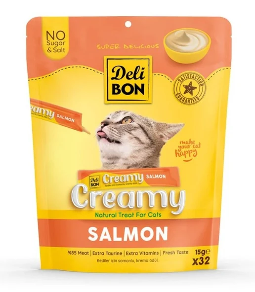 Delibon Somonlu Krema Kedi Ödülü 15 Gr 32 Li ürün görseli 1