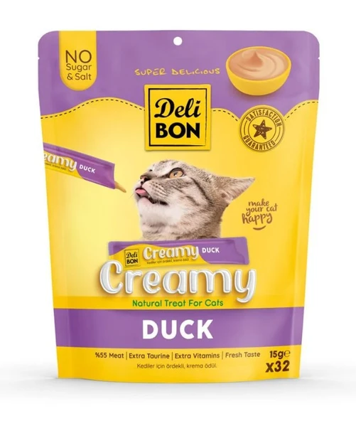 Delibon Ördekli Krema Kedi Ödülü 15 Gr 32 Li ürün görseli 1