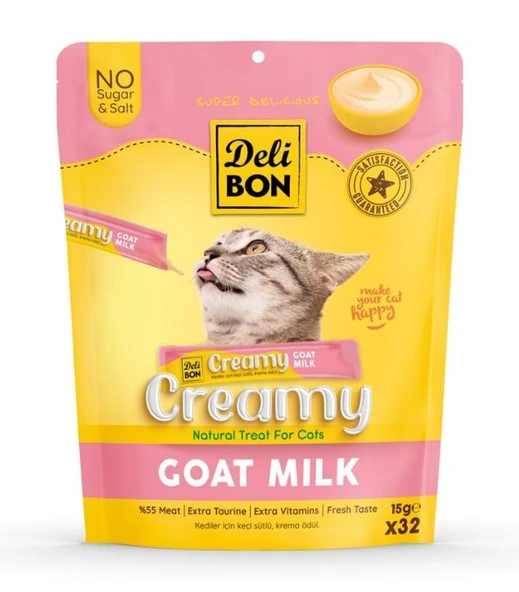 Delibon Keçi Sütlü Krema Kedi Ödülü 15 Gr 32 Li ürün görseli 1
