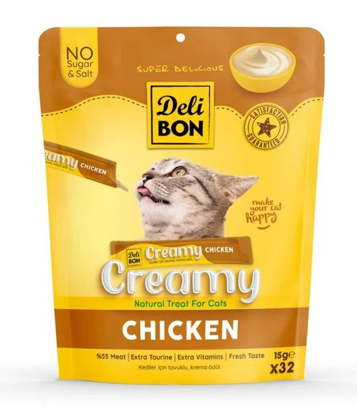 Delibon Tavuklu Krema Kedi Ödülü 15 Gr 32 Li ürün görseli 1