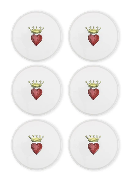 The Mia Luv Servis Tabağı 6lı Set 26 cm - Resim 4