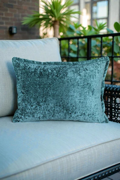 VISIONARIO Kırlent İthal Kadife Kumaş - 35x50cm Yumuşak Dokulu Dekoratif Özel Tasarım Kırlent Kılıfı - S07 ürün görseli 1